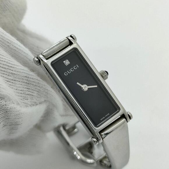 Gucci 1500L1P Diamond Bangle Watch - Picture 1 of 9